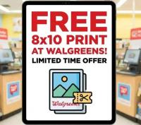 Free 8x10 Photo Print at Walgreens with Coupon RAINYPRINT